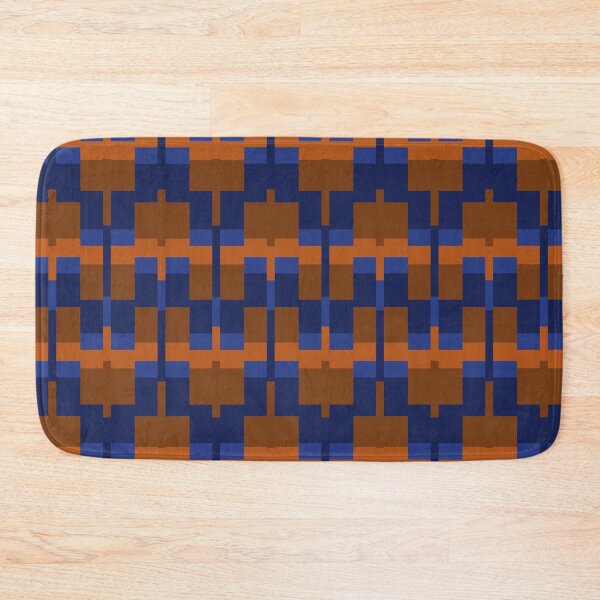Item preview, Squares and Lines in Blues and Tans designed and sold by neverfaraway.