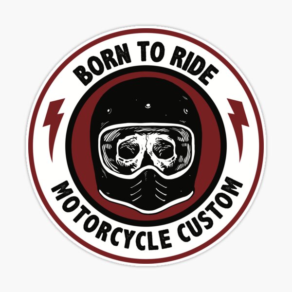 Sticker Moto Born To Ride, Stickers Motos