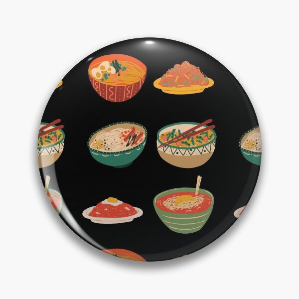 Item preview, KOREAN FOOD Asian Food Pack - Noodles Bibimbap Bulgogi [BUY MEDIUM OR LARGER FOR STICKER PACK] designed and sold by SugarSaint.