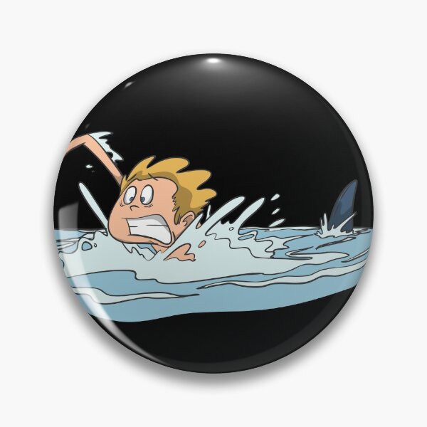 Item preview, Swimmer with shark designed and sold by Monkey Ful.
