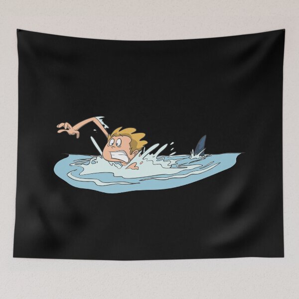 Item preview, Swimmer with shark designed and sold by Monkey Ful.