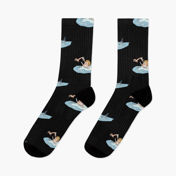 Item preview, Swimmer with shark designed and sold by Monkey Ful.