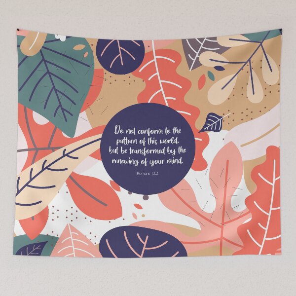 Item preview, Be transformed, Romans 12:2, Bible Verse designed and sold by StudioCitrine.