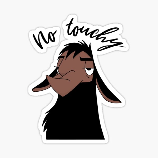 No touchy, llama Sticker