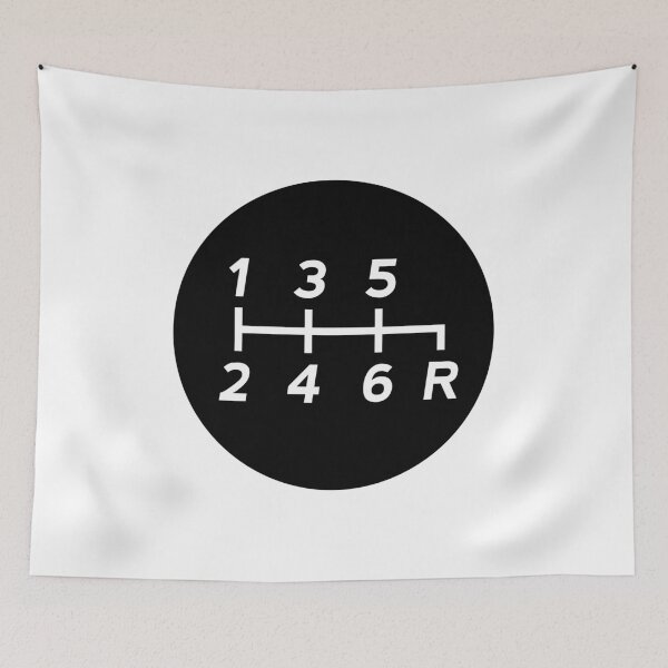 Item preview, Black Manual Transmission Shift Pattern 2 designed and sold by ApexFibers.