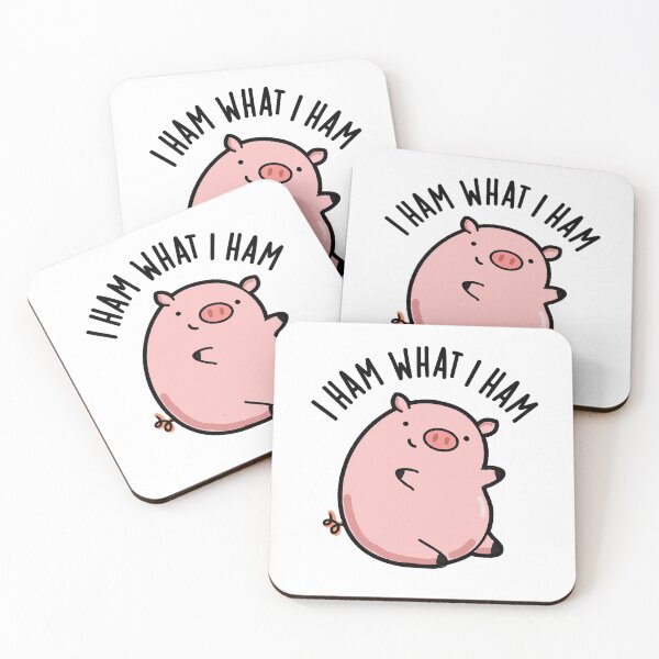 Item preview, I Ham What I Ham Funny Pig Puns  designed and sold by punnybone.