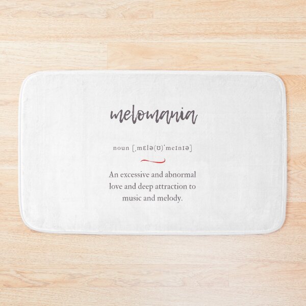 Item preview, Melomania (Melomania) Definition | Dictionary Collection designed and sold by Designschmiede.