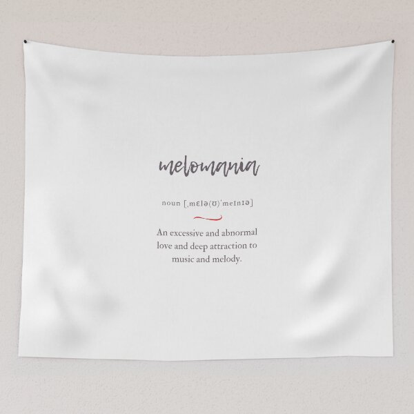 Item preview, Melomania (Melomania) Definition | Dictionary Collection designed and sold by Designschmiede.