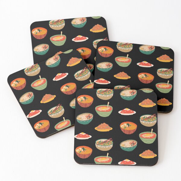 Item preview, KOREAN FOOD Asian Food Pack - Noodles Bibimbap Bulgogi [BUY MEDIUM OR LARGER FOR STICKER PACK] designed and sold by SugarSaint.