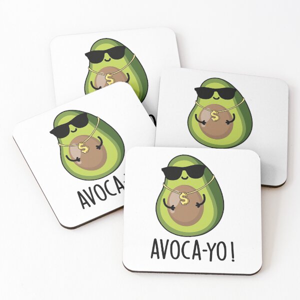 Item preview, Avoca-yo Cool Funny Avocado Puns  designed and sold by punnybone.