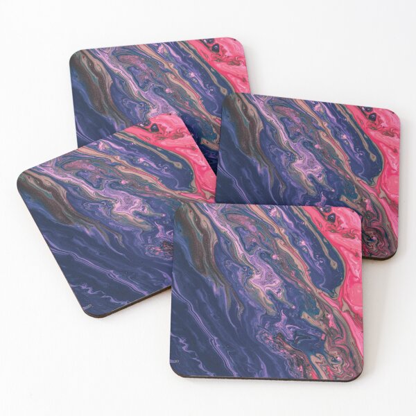 Item preview, Marble Swirls of Dark Purple Blue and Pink Abstract Pattern designed and sold by Alicia Chee.