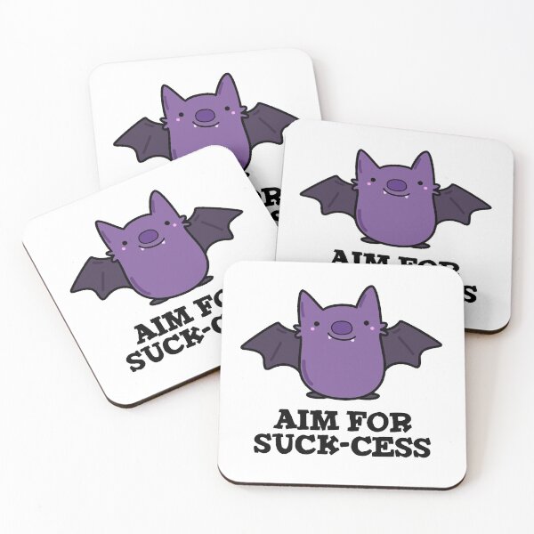 Item preview, Aim For Suck-cess Funny Positive Bat Puns  designed and sold by punnybone.