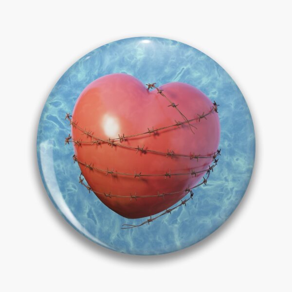 Item preview, Barb Wire Heart designed and sold by PopAlien.