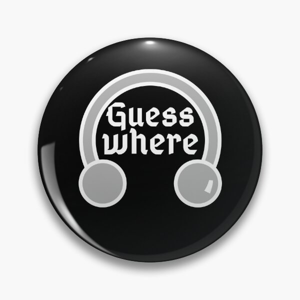 Item preview, Guess Where Piercing Barbell Design - white designed and sold by MixedBagMerch.