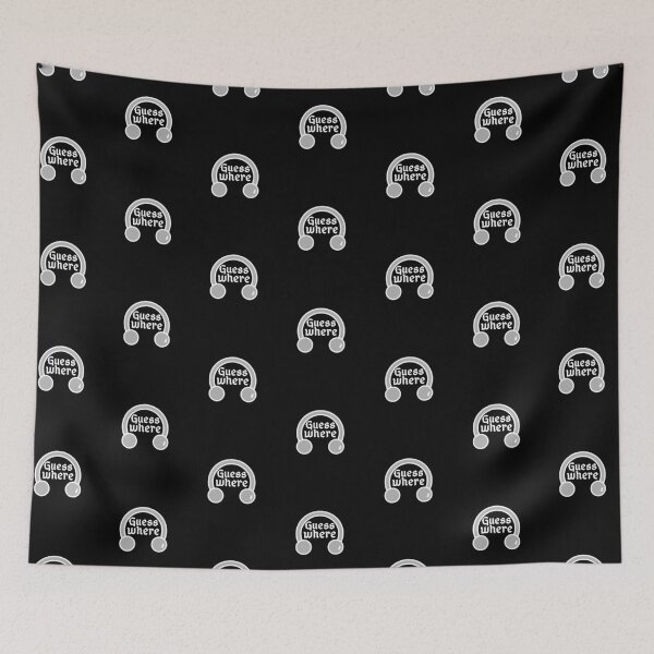 Item preview, Guess Where Piercing Barbell Design - white designed and sold by MixedBagMerch.