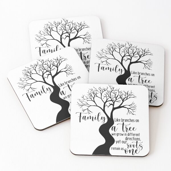 Item preview, Family Design. Family. Like branches on a tree we grow in different directions, yet our roots remain as one designed and sold by mintandbeer.