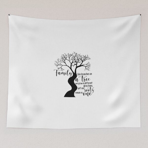 Item preview, Family Design. Family. Like branches on a tree we grow in different directions, yet our roots remain as one designed and sold by mintandbeer.
