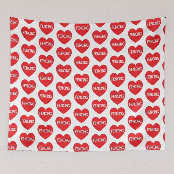 Item preview, Love Fencing heart designed and sold by ReluctantChickn.