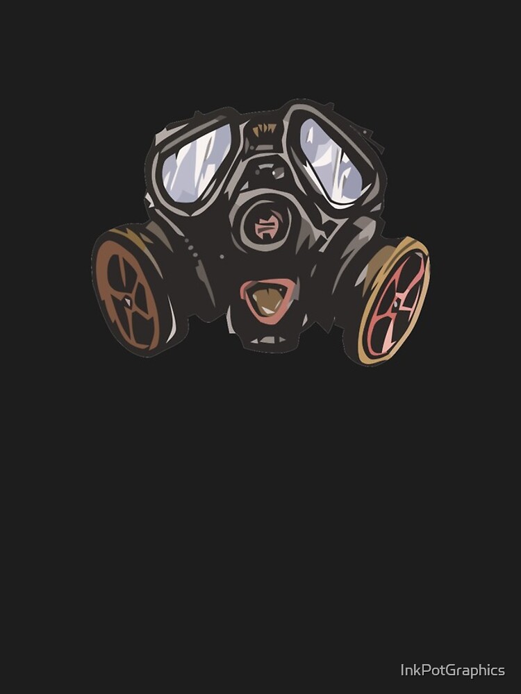 Thumbnail 4 of 4, iPhone Case, Gas Mask designed and sold by InkPotGraphics.