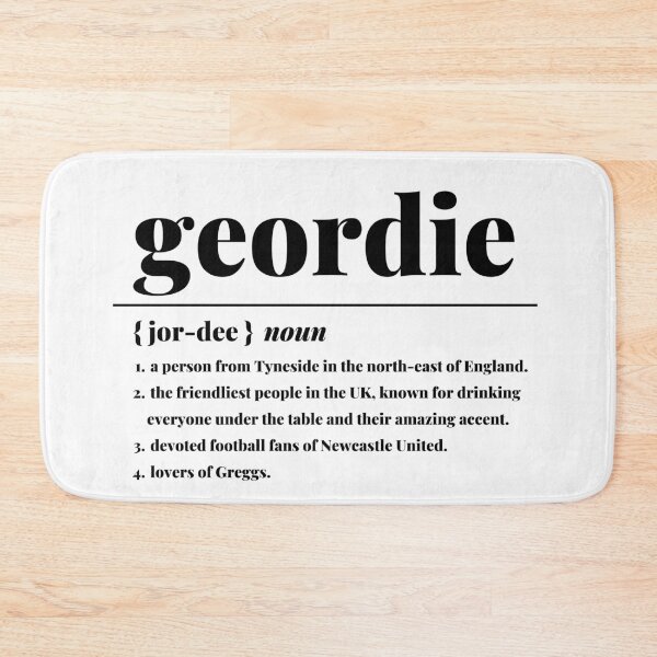 Item preview, "Geordie" Newcastle City Definition Print  designed and sold by TopTrendNow.