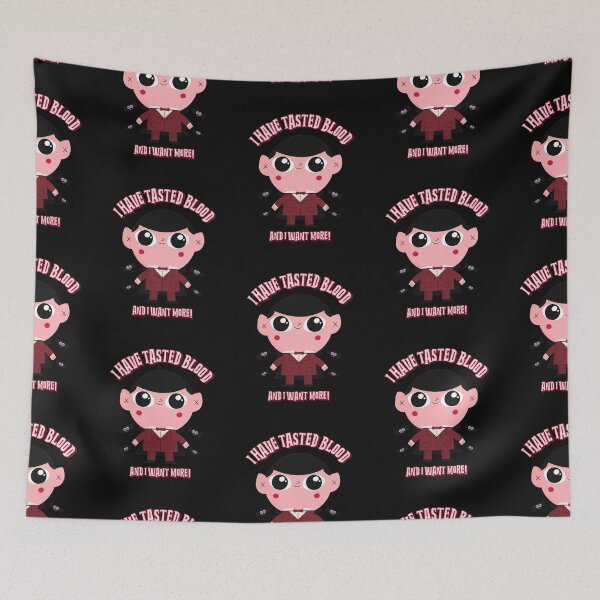 Item preview, I Have Tasted Blood And I Want More! | Halloween Holiday | Cute Dracula Cartoon Illustration designed and sold by Ainbowz-Artwork.