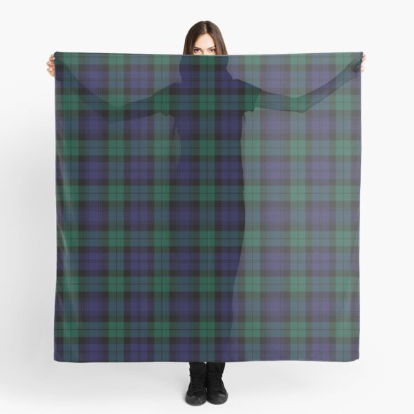 Blackwatch Tartan Clothing | Modern | Cute Blue and Green Plaid Scarf
