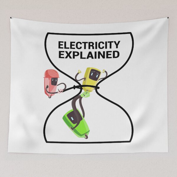 Item preview, Electricity explained ! Funny electric ! electron, voltage electricityand current  designed and sold by TheAwesomeMiro.
