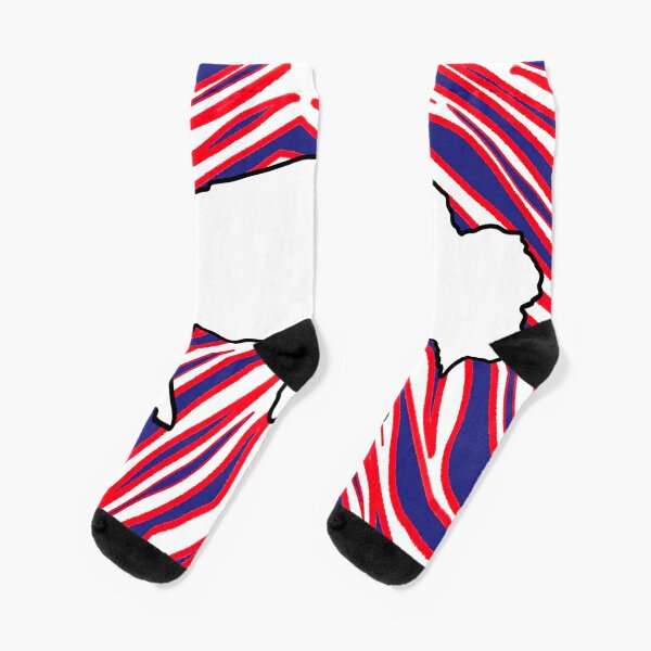 Zubaz by for Bare Feet NFL Zubified Adult Large Dress Socks