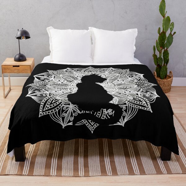 Item preview, White Cat Mandala designed and sold by Sebastian Grafmann.