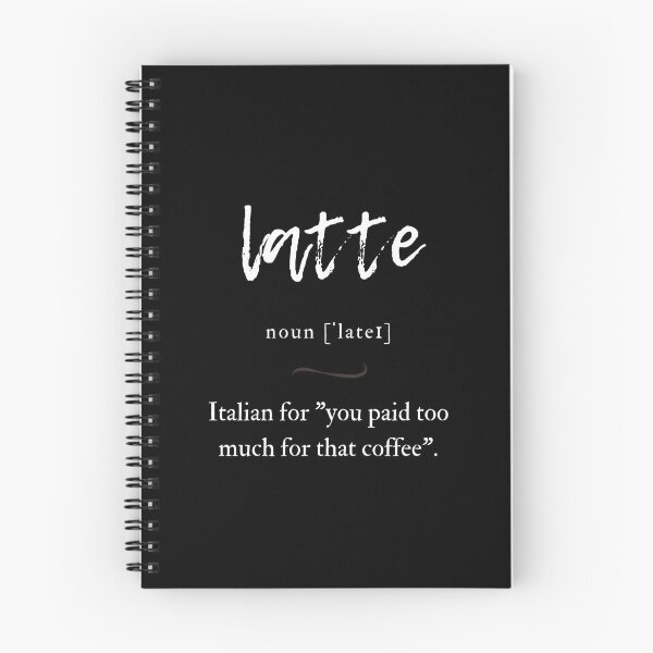 Item preview, Latte Definition | Dictionary Collection designed and sold by Designschmiede.