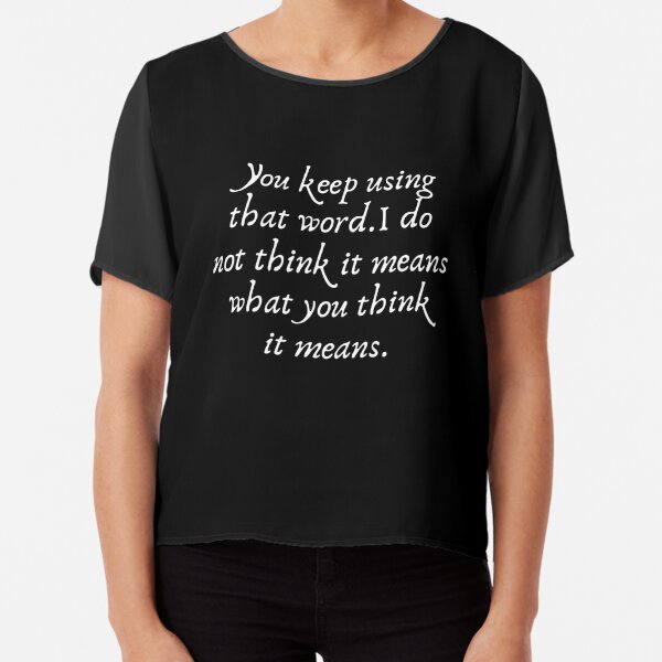 Bestseller: “You keep using that word. I do not think it means