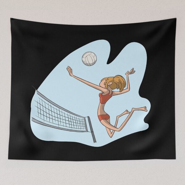 Item preview, Beach volleyball girl smashing designed and sold by Monkey Ful.