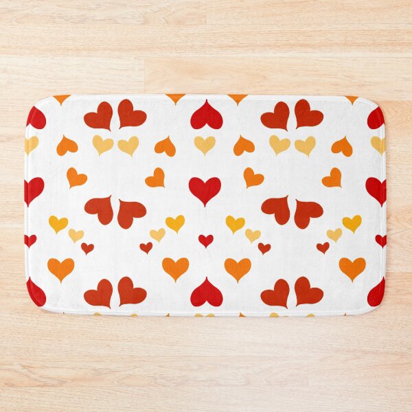 Item preview, Cute Love Hearts in Autumn Colors in Shades of Red, Orange & Yellow designed and sold by CottoVerdi.
