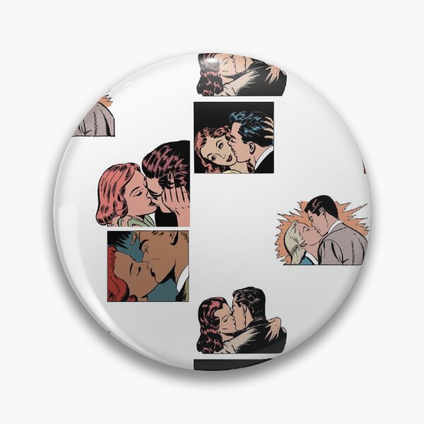 Item preview, Vintage Comic Couple Kissing designed and sold by Braxton Tanaka.
