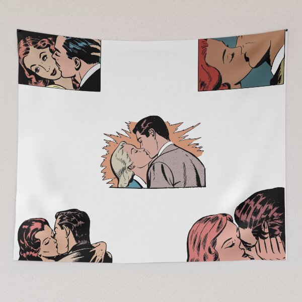 Item preview, Vintage Comic Couple Kissing designed and sold by Braxton Tanaka.