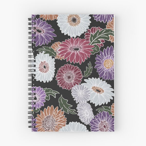 Item preview, Gerbera Floral Black designed and sold by blackdaisies.