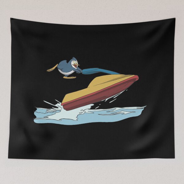 Item preview, Penguin on water bike jumping designed and sold by Monkey Ful.