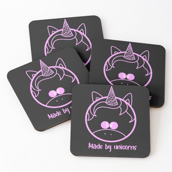 Item preview, Made by unicorns logo... in pink designed and sold by lovingkakeart.