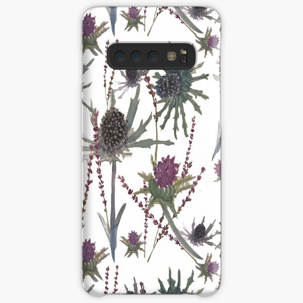 Thistles white Samsung Galaxy Snap Case