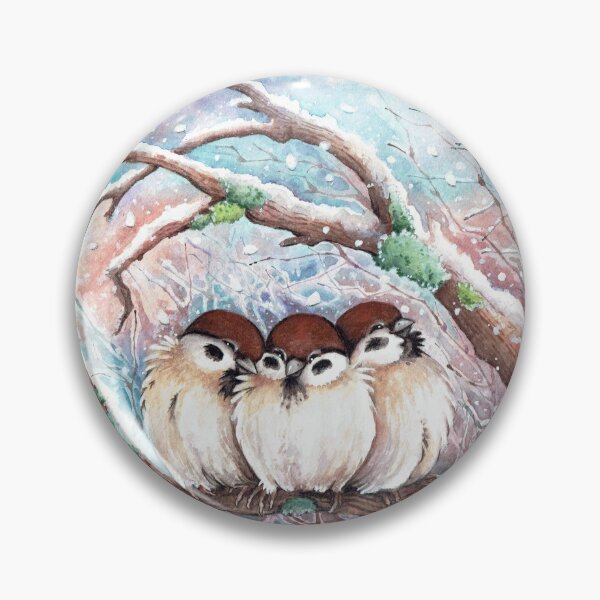 Item preview, 3 sparrows designed and sold by Julia Klein.