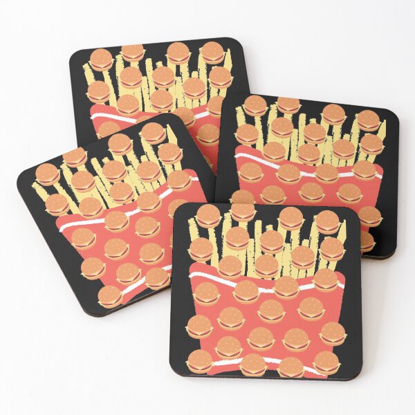 Item preview, Burger on fries pattern, perfect burger and fries combo designed and sold by fra02.