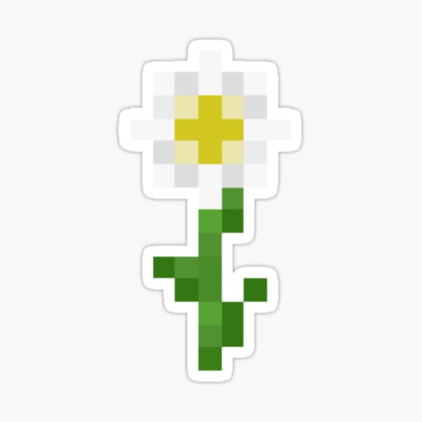Minecraft Oxeye Daisy Sticker