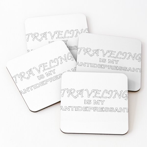 Item preview, Traveling is my antidepressant designed and sold by Catsloversdotme.