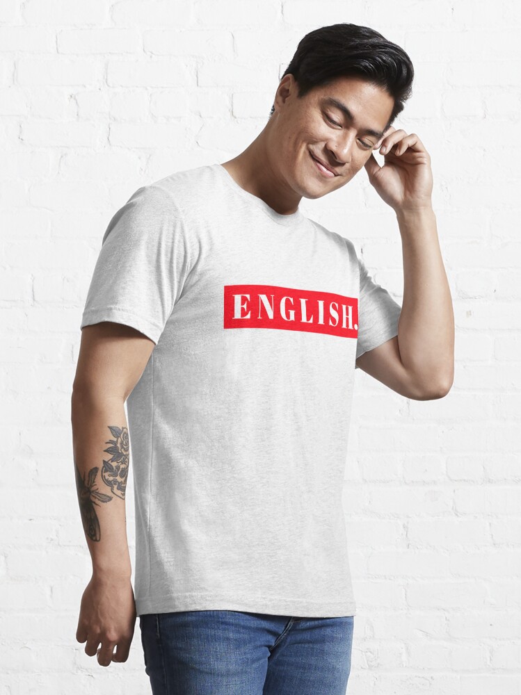 Tee shirt en discount anglais