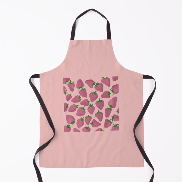 Item preview, Strawberry cute textured pink artwork designed and sold by shreya ranjan.