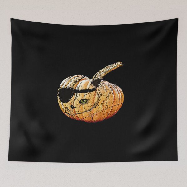 Item preview, funny Halloween cats pumpkin pirate flap designed and sold by Kalli-design.