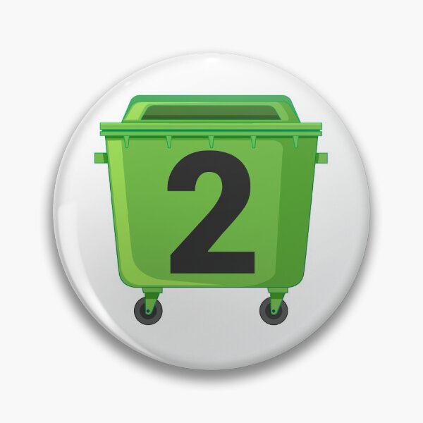 Item preview, Wheelie bin ! recycle bins ! NUMBER 2 TWO designed and sold by TheAwesomeMiro.