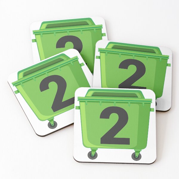 Item preview, Wheelie bin ! recycle bins ! NUMBER 2 TWO designed and sold by TheAwesomeMiro.