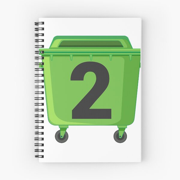 Item preview, Wheelie bin ! recycle bins ! NUMBER 2 TWO designed and sold by TheAwesomeMiro.