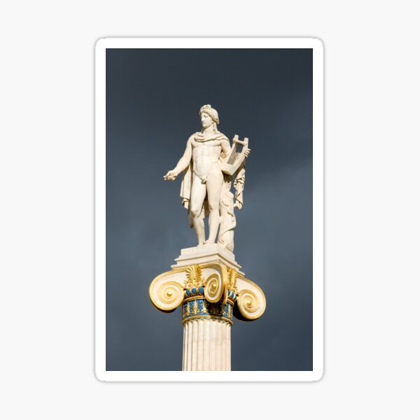 Item preview, Ancient Greek god Apollo. Deity of music and sun. NEW Clock with correct Roman numerals (not flipped). designed and sold by shelfpublisher.